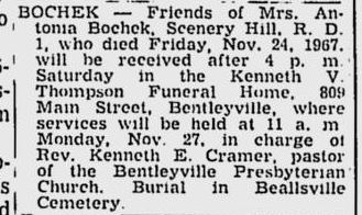 Antonia Bochek obit